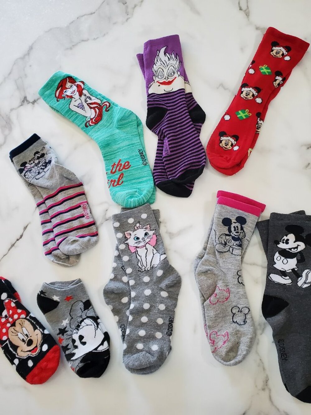 10 Pair Women's Disney Socks